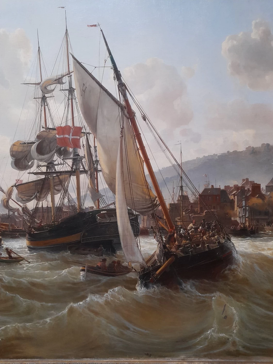 Le Port de Honfleur, 1844 - dettaglio